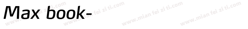 Max book字体转换